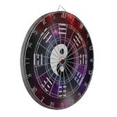 陰陽とBaguaトリグラムシンボルI-Ching ダーツボード (正面左)