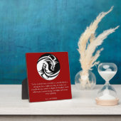 陰陽とeeカミングス引用文 フォトプラーク (インサイチュ)