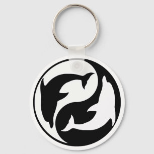 陰陽のイルカKeychain キーホルダー