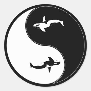 陰陽のクジラ ラウンドシール