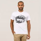 陰陽のコイ Tシャツ (正面フル)