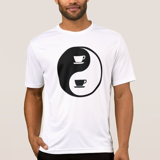 陰陽のコーヒー Tシャツ (正面)