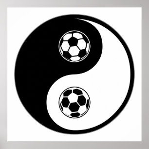 陰陽のサッカー ポスター
