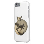 陰陽のシャム猫のiPhone6ケース Case-Mate iPhoneケース (裏面左)