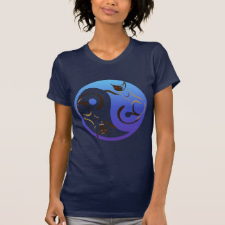 陰陽のシャム猫のTシャツ Tシャツ