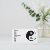 陰陽のソフトウェアエンジニア 名刺 (スタンド正面)