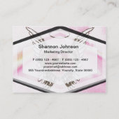 陰陽のハートの天使によっては水彩画が飛びます 名刺 (裏面)