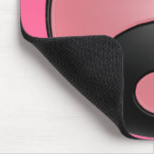 陰陽のピンクのマウスパッド マウスパッド (コーナー)