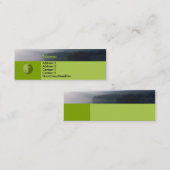 陰陽のプロフィールカードとの禅 スキニー名刺 (正面/裏面)