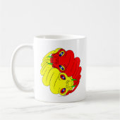 陰陽のヘビ コーヒーマグカップ (左)