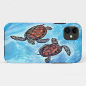 陰陽のベビーのウミガメ Case-Mate iPhoneケース (裏面(横))