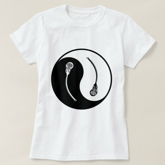 陰陽のラクロス Tシャツ (デザイン正面)