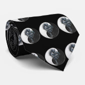 陰陽の中国のなドラゴンのタイ ネクタイ (ロール)