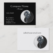 陰陽の中国のなドラゴンの名刺 名刺 (正面/裏面)