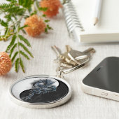 陰陽の中国のなドラゴンの大きいキーホルダー キーホルダー (側面)