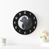 陰陽の中国のなドラゴンの大きい柱時計 ラージ壁時計 (ホーム)