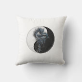 陰陽の中国のなドラゴンのMoJoの枕 クッション (裏面)