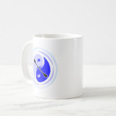 陰陽の二重刃 コーヒーマグカップ (正面左)