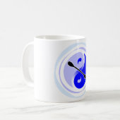陰陽の二重刃 コーヒーマグカップ (正面左)