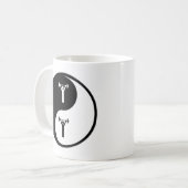 陰陽の個人的な訓練 コーヒーマグカップ (正面左)