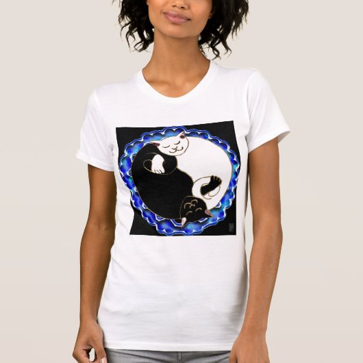 陰陽の子ネコ Tシャツ (正面)