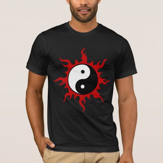 陰陽の暗闇のTシャツ Tシャツ (正面)