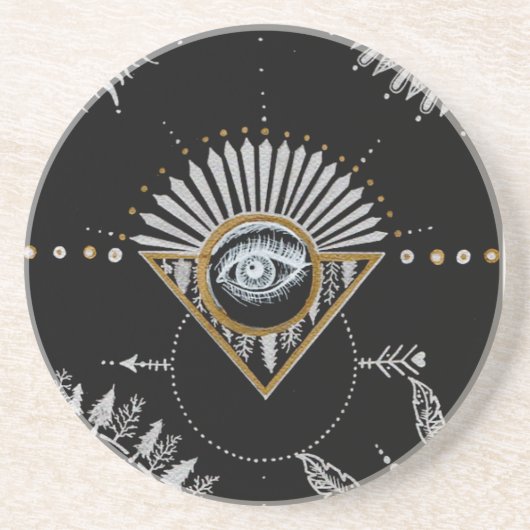 陰陽の曼荼羅 コースター (正面)