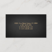 陰陽の木 – 蛍石と金ゴールド 名刺 (裏面)