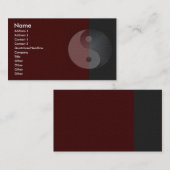 陰陽の砂岩プロフィールカード 名刺 (正面/裏面)