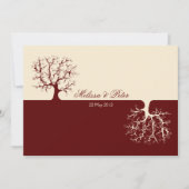 陰陽の結婚式招待状生命の樹 招待状 (正面)