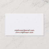 陰陽の赤 名刺 (裏面)