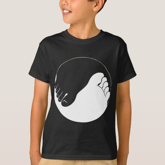陰陽の足 Tシャツ (正面)