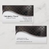 陰陽の金属の仕事 名刺 (正面/裏面)