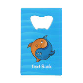 陰陽の魚のキャラクター クレジットカード栓抜き (裏面)
