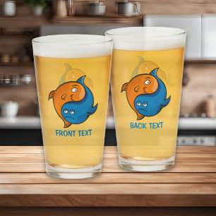 陰陽の魚のキャラクター タンブラーグラス