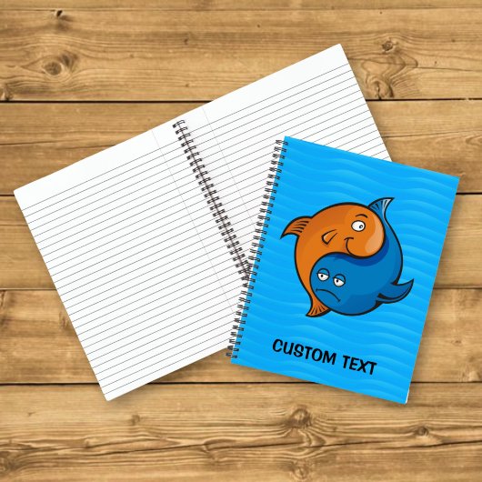 陰陽の魚のキャラクター ノートブック