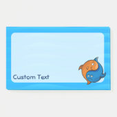 陰陽の魚のキャラクター ポストイット (正面)