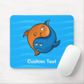 陰陽の魚のキャラクター マウスパッド (マウス)