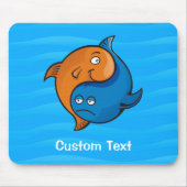 陰陽の魚のキャラクター マウスパッド (正面)