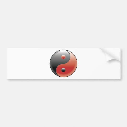 陰陽の~の中国のな道教の哲学 バンパーステッカー (正面)