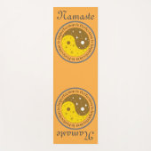 陰陽イエローオレンジトレーニング、ピラティス ヨガマット (正面)