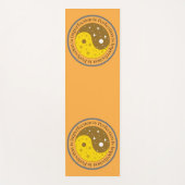 陰陽イエローオレンジトレーニング、ピラティス ヨガマット (正面)