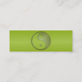 陰陽イン緑の砂岩プロファイルカード スキニー名刺 (裏面)