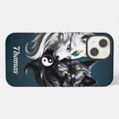 陰陽ウルフ iPhoneケース (裏面横)