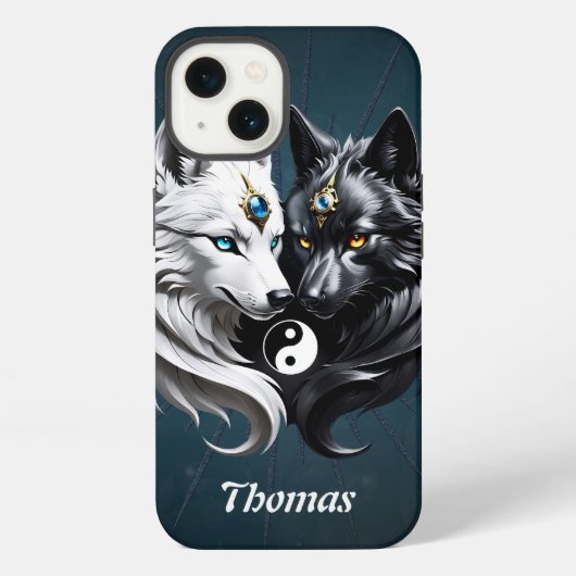陰陽ウルフ iPhoneケース (裏面)