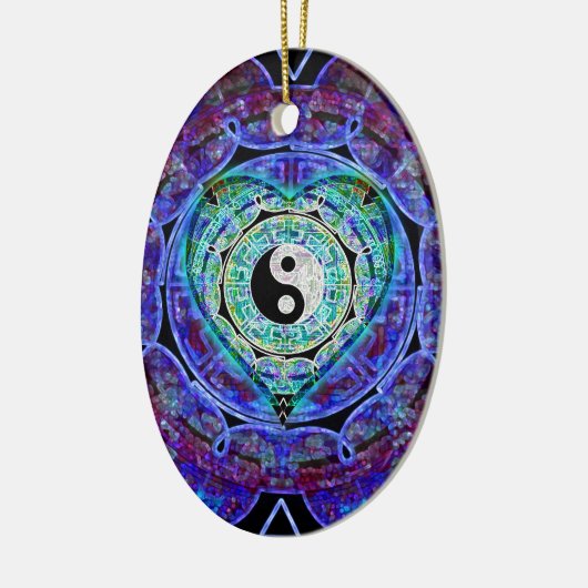 陰陽エネルギー流れ セラミックオーナメント (左)