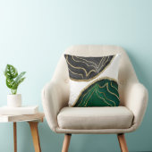 陰陽エメラルドブラックアガテ金ゴールドグラム#1 #gem #de クッション (椅子)