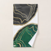 陰陽エメラルドブラックアゲート金ゴールド#1#gem #ar バスタオルセット (ハンドタオル)