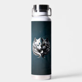 陰陽オオカミ。 ウォーターボトル (背面)