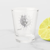 陰陽オオカミ。 ショットグラス (裏面)